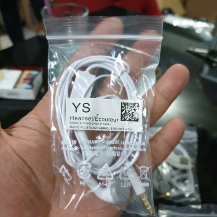 Headset SS J1 Ace Ori Vietnam Earphone Handsfree Musik Universal