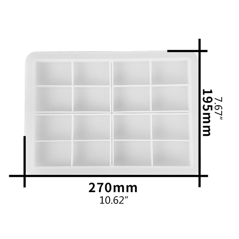 SIY  Rectangle Tray Crystal Epoxy Resin Mold Serving Board Plate Placemat Silicone Mould DIY Crafts Decorations Casting Tools