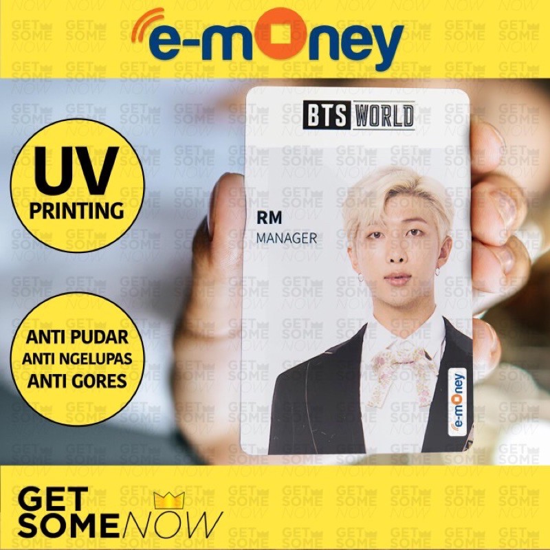 E-Money BTS WORLD KPOP RM V JIMIN JIN SUGA CUSTOM EToll Money Pass