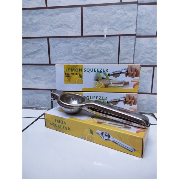 alat pemeras jeruk lemon stainless tebal / lemon squeezer stainless tanpa Box