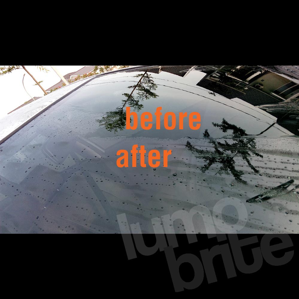 LUMOBRITE 89 Rain Clean Spray Glass Coating Efek Daun Talas Kaca Spion Mobil MURAH