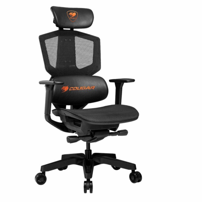 COUGAR ARGO ONE Black Gaming Chair Adjustable Mesh Seat, Backrest 3D