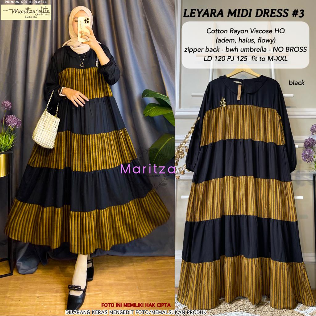 Leyara Midi Dress Maritza Gamis Rayon Jumbo LD 120
