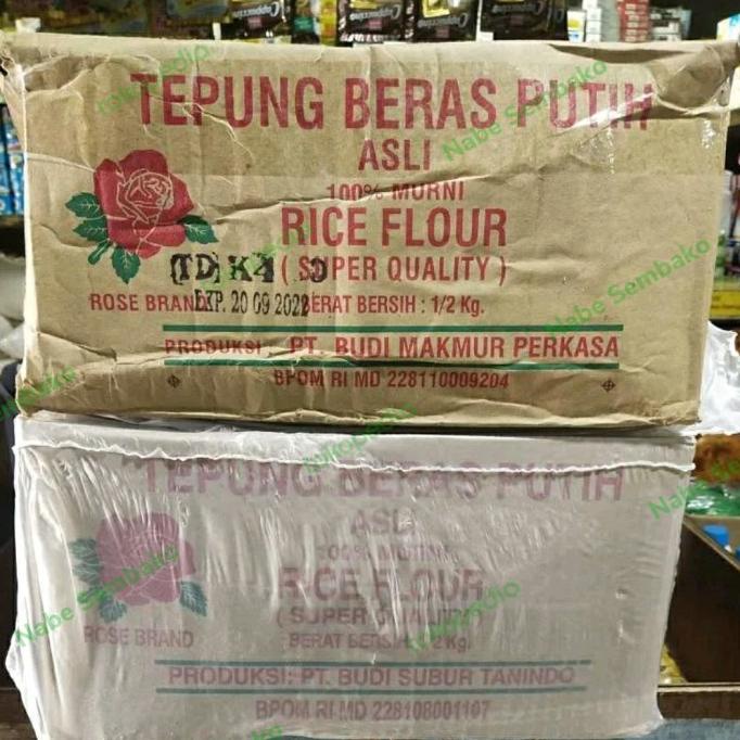 

[COD] Tepung Beras Rose Brand 500gr per dus [COD]