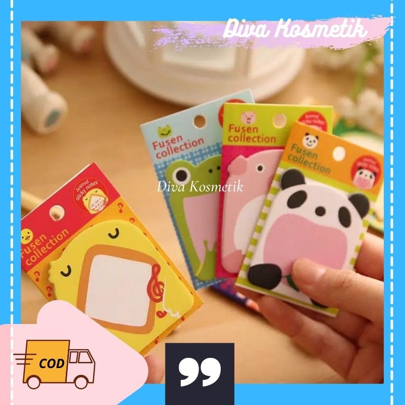 

Sticky Note Motif Binatang / Memo Sticky Animal / Kertas Motif Kartun Binatang