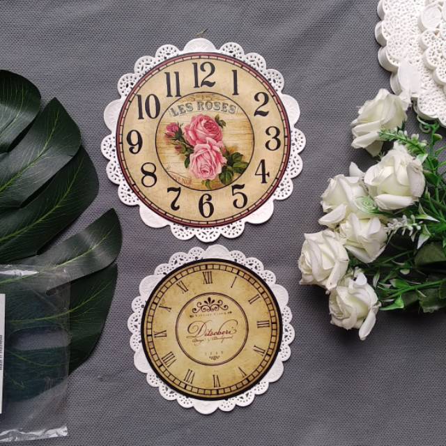 3 Lembar Paper Doilies untuk alas background jam / bahan mahar / aksesoris mahar scrapbook