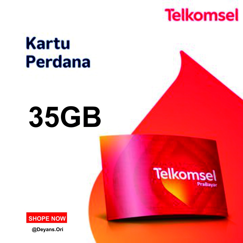 Perdana Telkomsel InternetMax 35GB Unlimited
