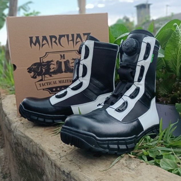 SEPATU PDL TALI PUTAR JATAH PROVOS POLRI KULIT SAPI ASLI MARCHAZ SEPATU PDL DINAS TNI POLRI SECURITY