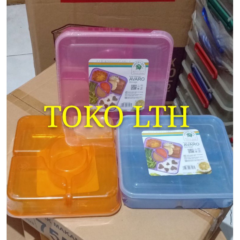 KOTAK MAKANAN AVARO 7557 LUNCH BOX SEKAT 6 OMPRENG MISTING