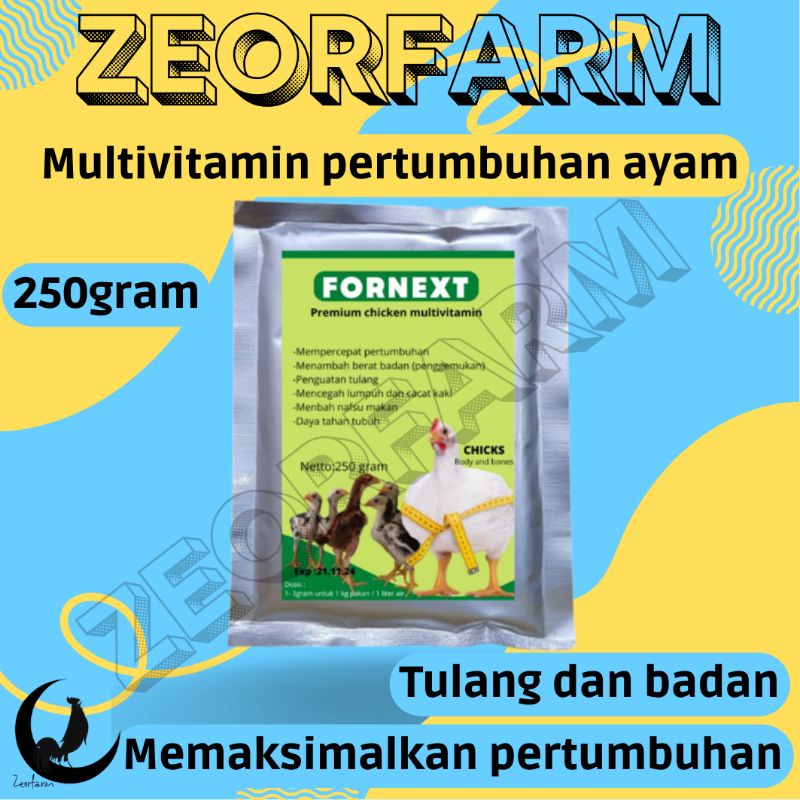 multivitamin pertumbuhan nafsu makan daya tahan ayam zeorfarm