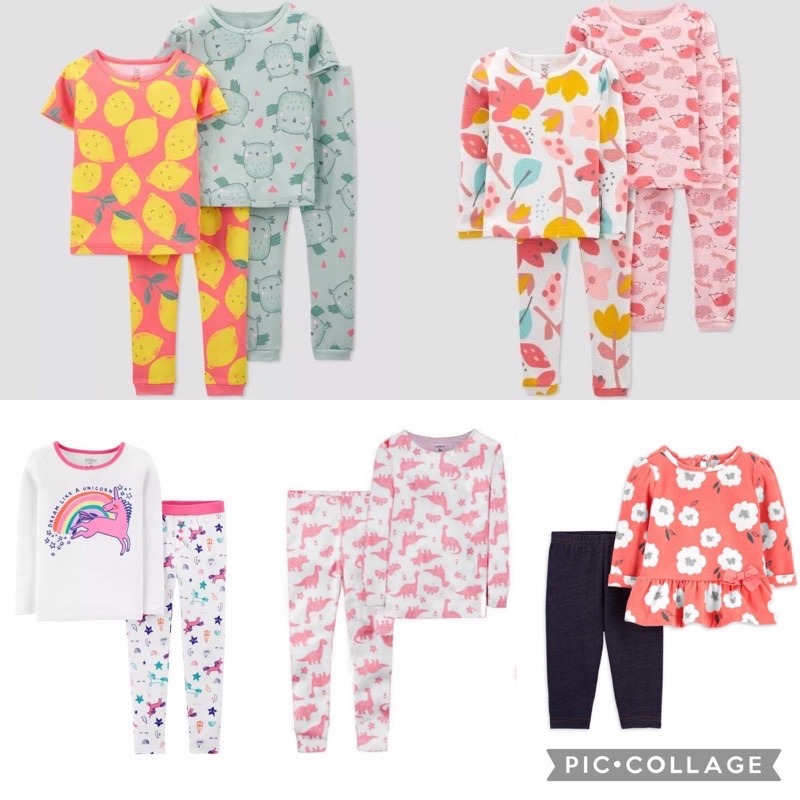 crtrs Girls pajamas /crtrs pajamas / pajama anak crtrs  oshkosh pajamas / baju tidur anak crtrs oshk