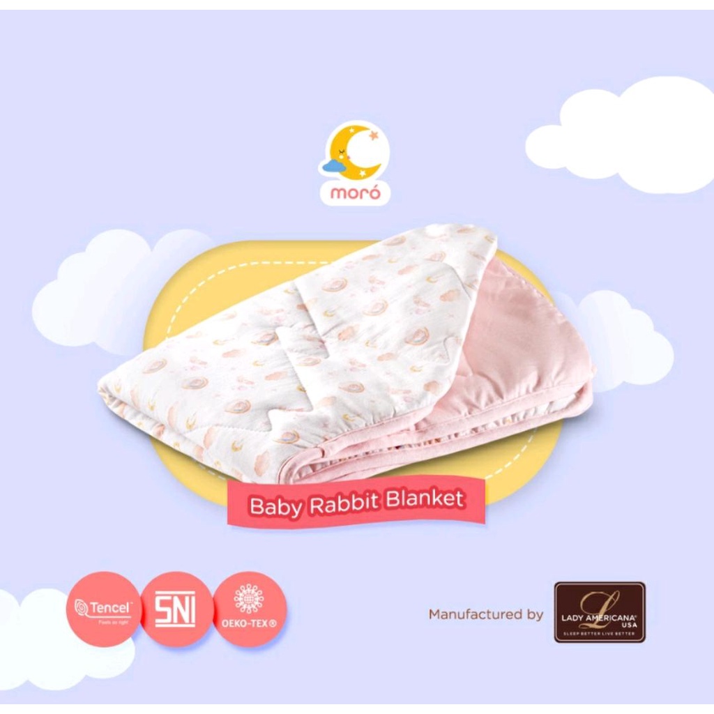 MORO BABY RABBIT BLANKET BAYI / SELIMUT BAYI