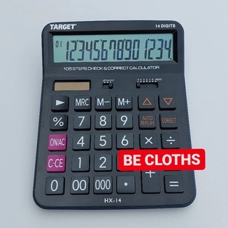 

Target HX-14 Kalkulator Office Meja Check Correct 14 Digits HX 14 ORIGINAL