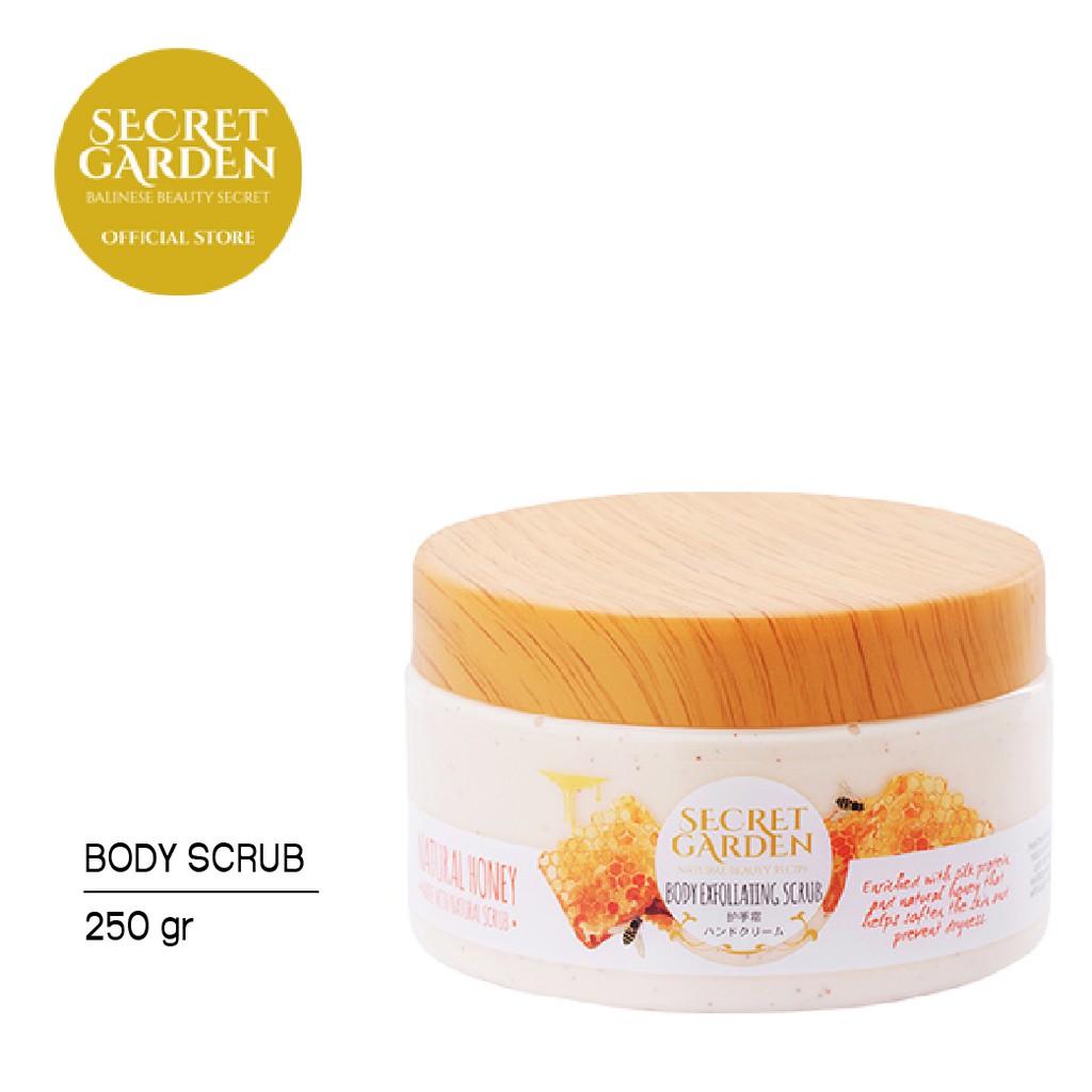Secret Garden Body Exfoliating Scrub Natural Honey 250gr