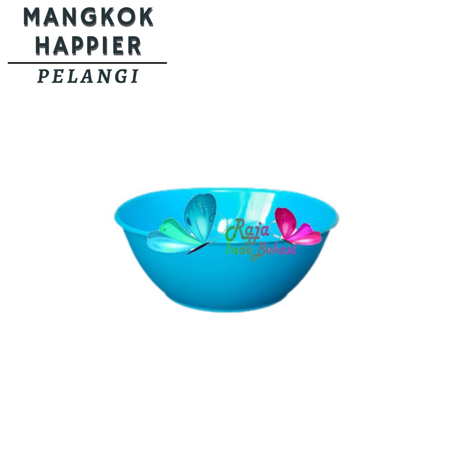 Tebal Baskom Mangkok Plastik 17 Happier 16.5cm Mangkok Plastik Warna 15cm Baskom Besek Serbaguna