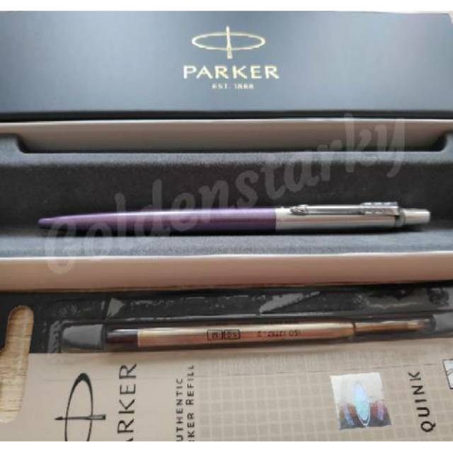 

Paket 1 Klik: 1pcs Parker Jotter Victoria Violet CT Ballpoint + 1pcs Refill Ballpoint