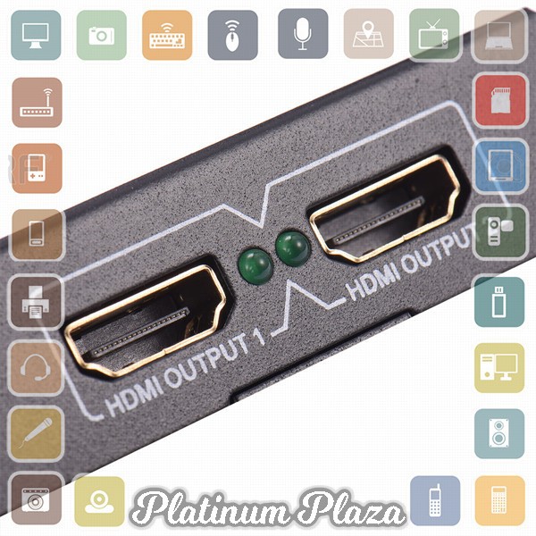 HDMI Splitter 1x2 v1.4D ViewHD - PC-47 - Black`HPEG3B-