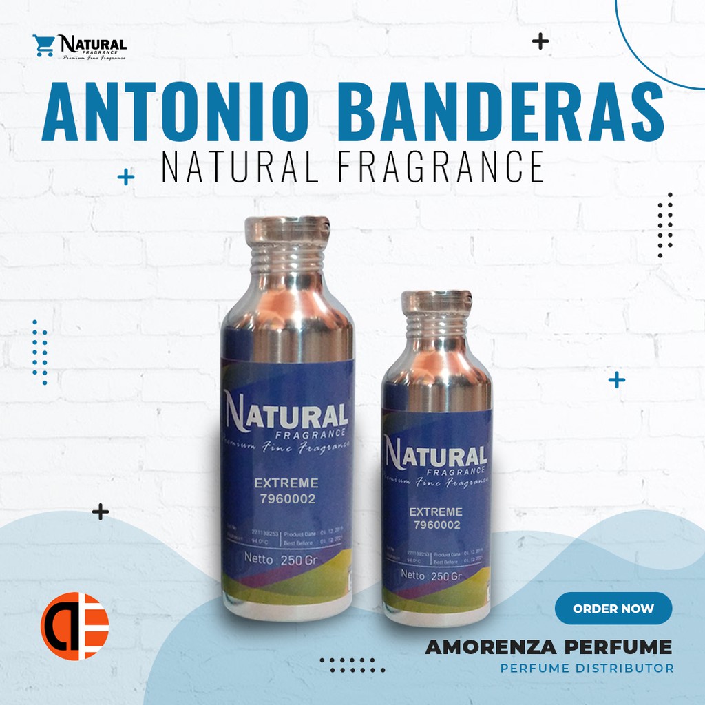 BIBIT PARFUM MURNI ANTONIO BENDERAS - CALDERA NATURAL FRAGRANCE 250 ML SEGEL PABRIK