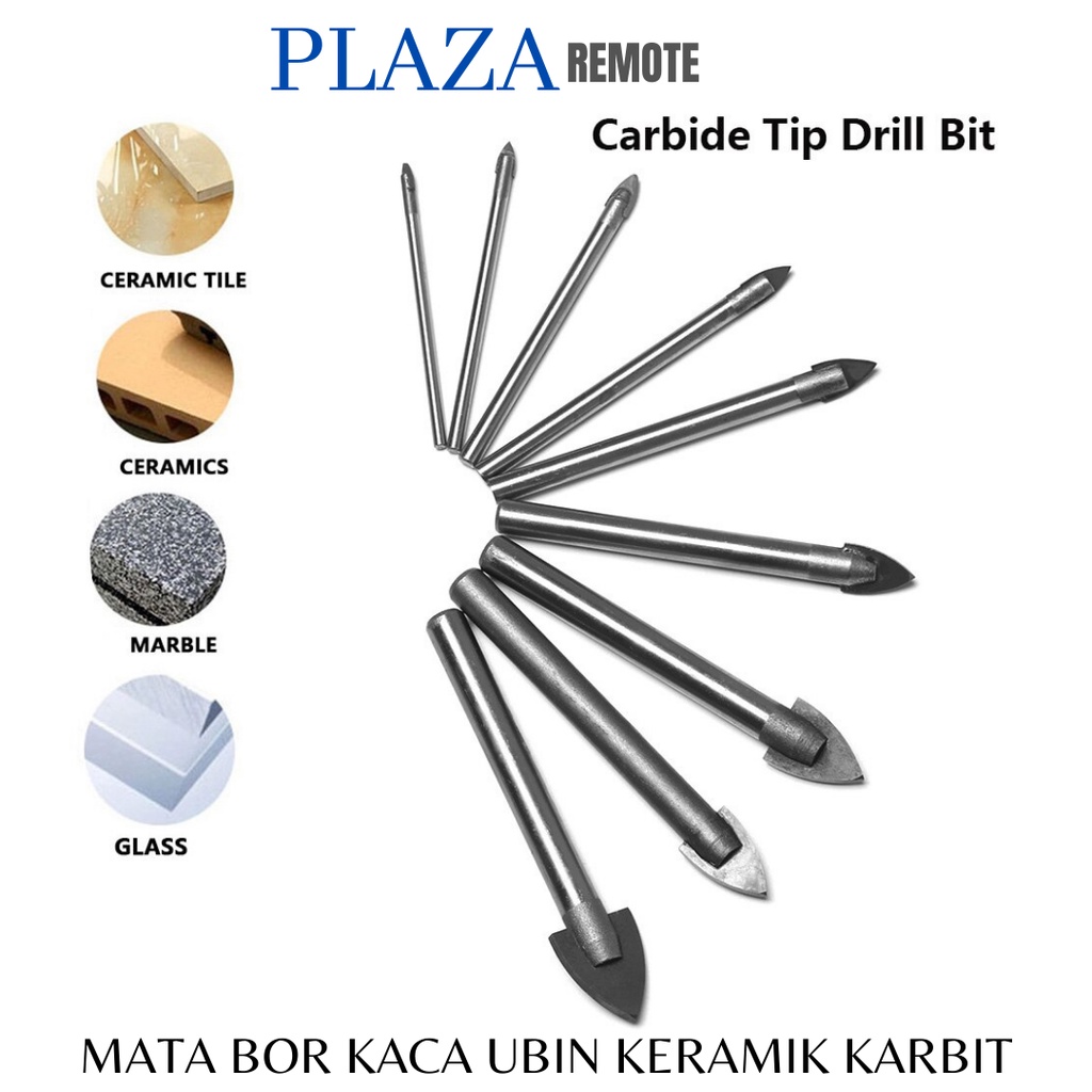 14 MM MATA BOR TOMBAK KACA KERAMIK GRANIT POSELEN SEGITIGA