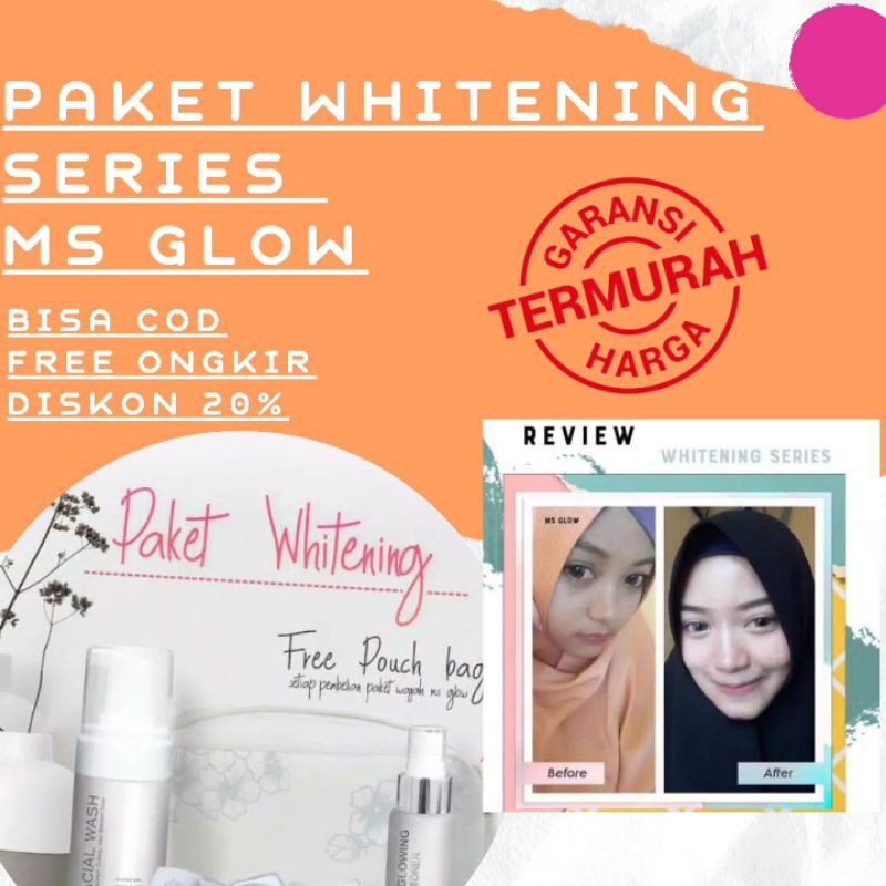 MS GLOW WHITENING PAKET WHITENING MS GLOW ORIGINAL
