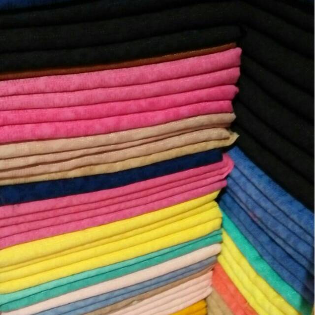 Kain batik dobby polos