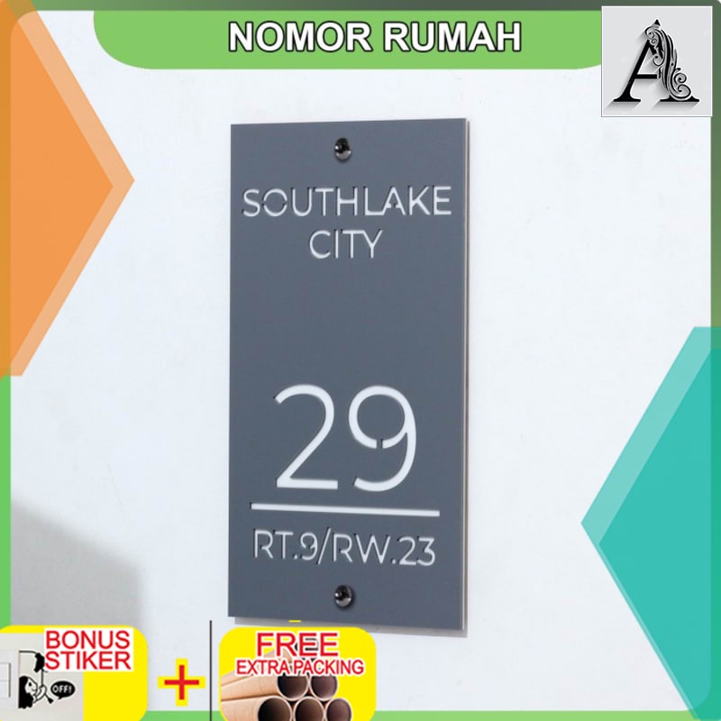 

Murah Nomor Rumah Akrilik Modern Minimalis Model 011