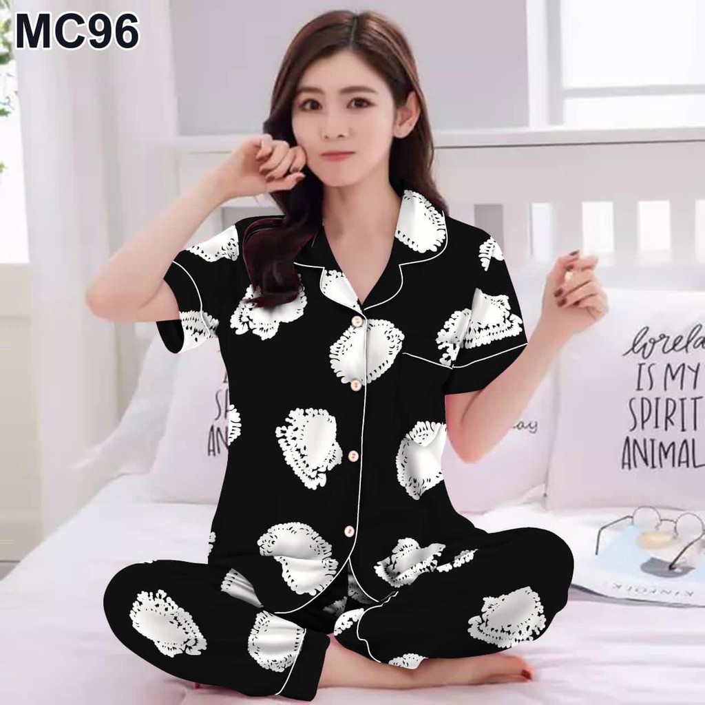 blinqshop baju tidur piyama PP,CP,HP,DST HELLO KITTY KOTAK-CP HITAM AUREL