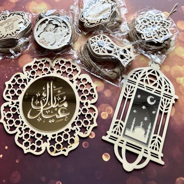 

Berkualitas! Hangtag Kayu Gantungan Ornamen Idul Fitri| Lebaran | Eid Mubarak| Hampers| Adha| HTK ✔