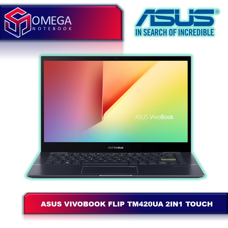 ASUS Vivobook Flip TM420UA Ryzen 7 5700 16GB 1TB SSD Vega 8 14,0 FHD IPS Windows 10