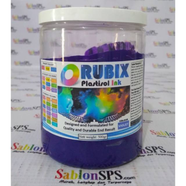 Tinta Sablon Kaos Distro Plastisol Ink Violet 500 gr