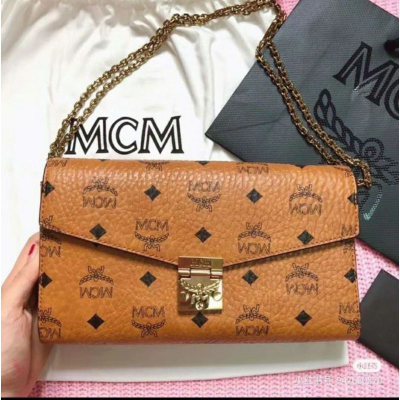 tas wanita clucth mcm with box