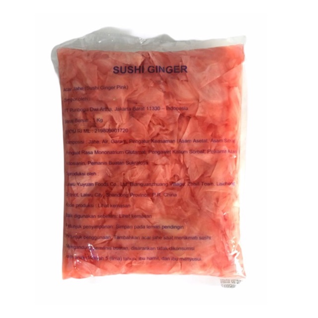 

Sushi ginger pink 1 kg acar jahe merah 1 kg