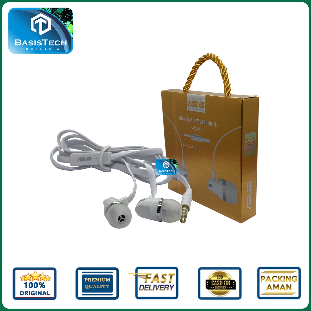 EARPHONE HEADSET ASUS OPPO HIGH QUALITY BASS STEREO MUSIC