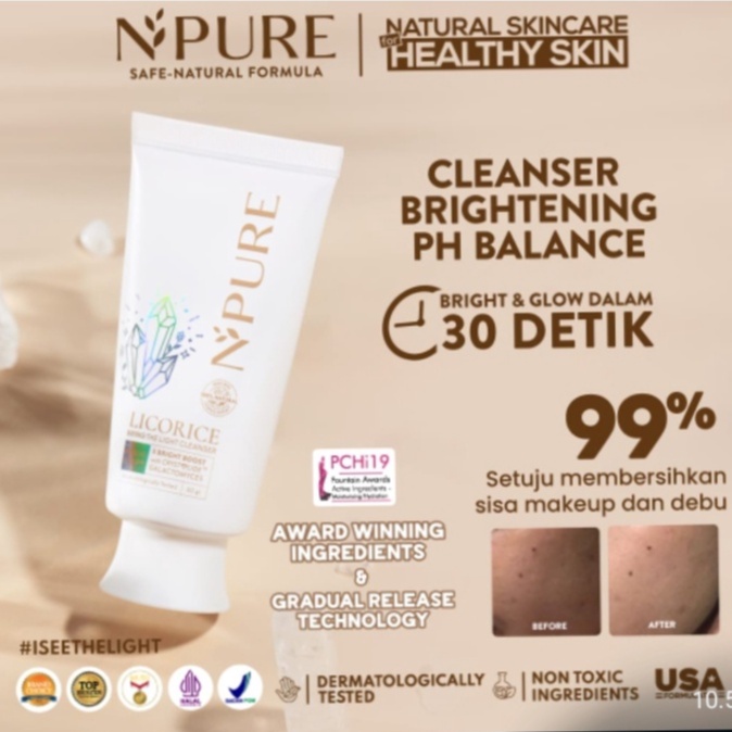 NPURE LICORICE BRING THE LIGHT CLEANSER 5 BRIGHT BOOST