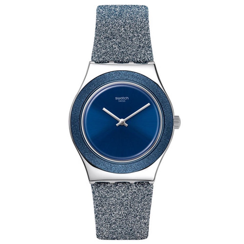 JAM TANGAN SWATCH ORIGINAL YLS221 SWATCH YLS 221 BLUE SPARKLE JAM TANGAN WANITA LA RS