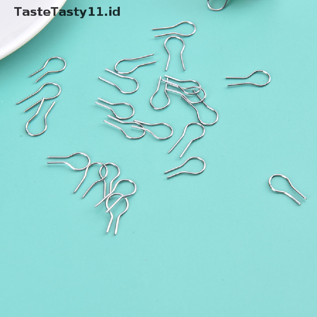 【TasteTasty】 100pcs High Temperature Resistance Tungsten Wire Hanging Firing Hook Jump Rings .