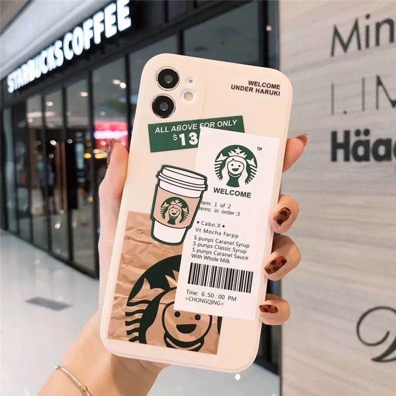 Soft Case Bahan TPU Motif Label Starbucks Untuk Infinix Hot S4 10 Lite Hot 9 10S 10T 10 Play 11 Play 6 5 4 3 Plus 11 11s Note 10 8