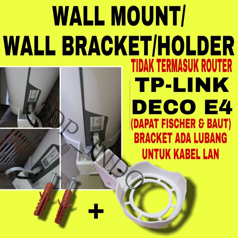 TP-LINK TpLink Deco E4 Wall Mount Bracket Holder