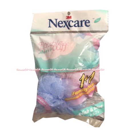 Nexcare Double Shower Puff Scrub Mandi Lebih Bersih Spnge Skrub Nilon Untuk Gosok Badan Saat Mandi