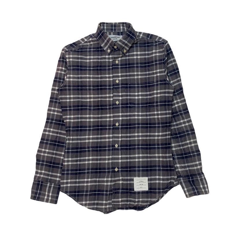 Thom browne flanel shirt original preloved bekas second kemeja