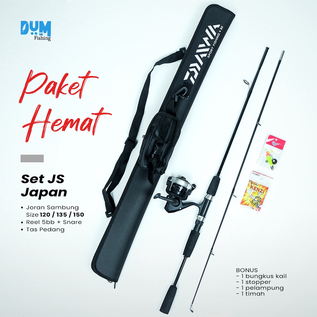 BISA COD - 1 Set Pancing Joran Lengkap Japan Style 120 135 150 cm Tas Pedang SIAP PAKAI Tas Pedang 8