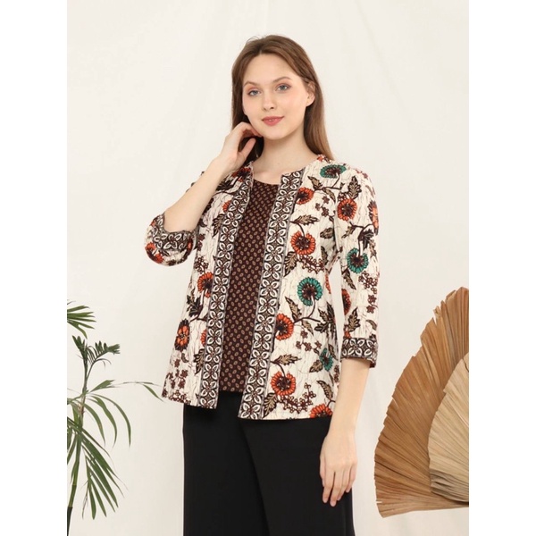 Atasan Batik 242 ALA/ Blouse Batik Wanita Modern