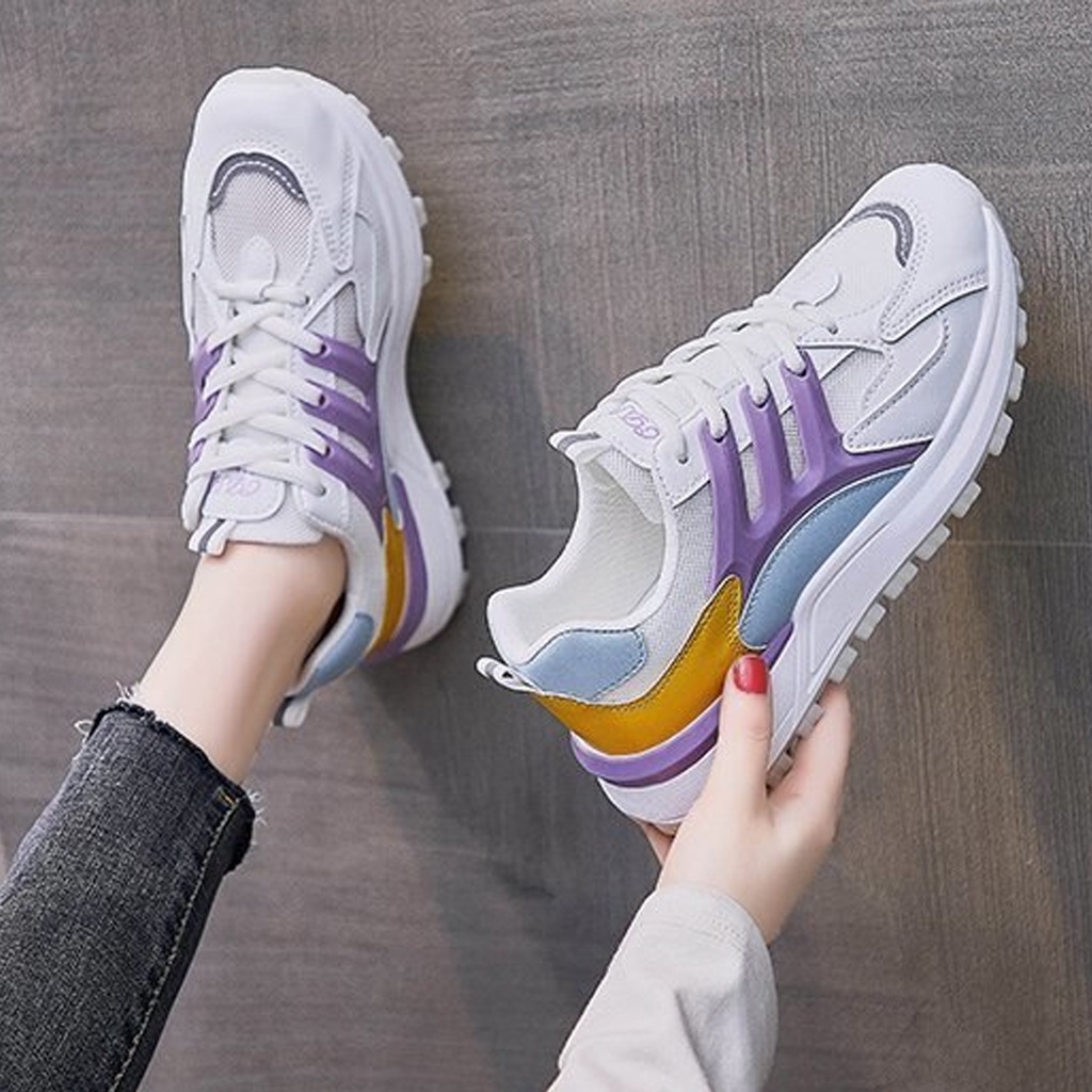 Sepatu Sneakers Wanita Pennay AR-909 Running Fashion Korea Olahraga Kasual Santai