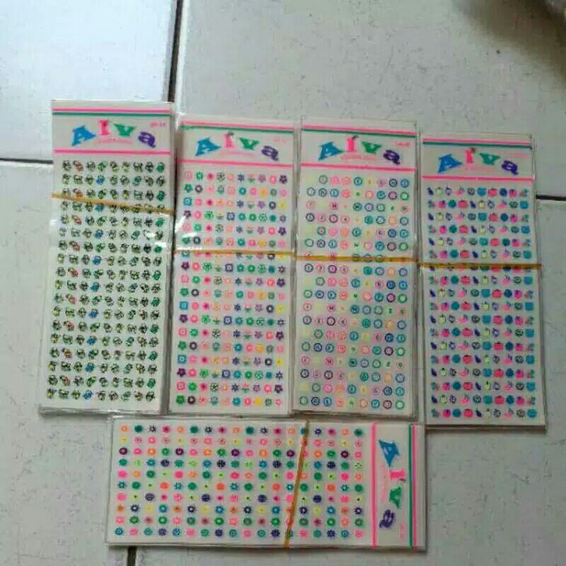 mainan tato kuku isi 50 pcs grosir