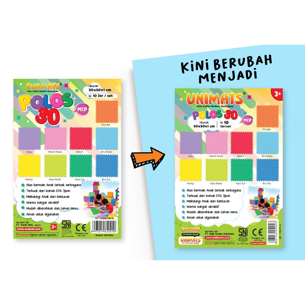 Karpet Puzzle Evamats Angka 123 Puzzle Edukasi Anak Matras Alas Lantai