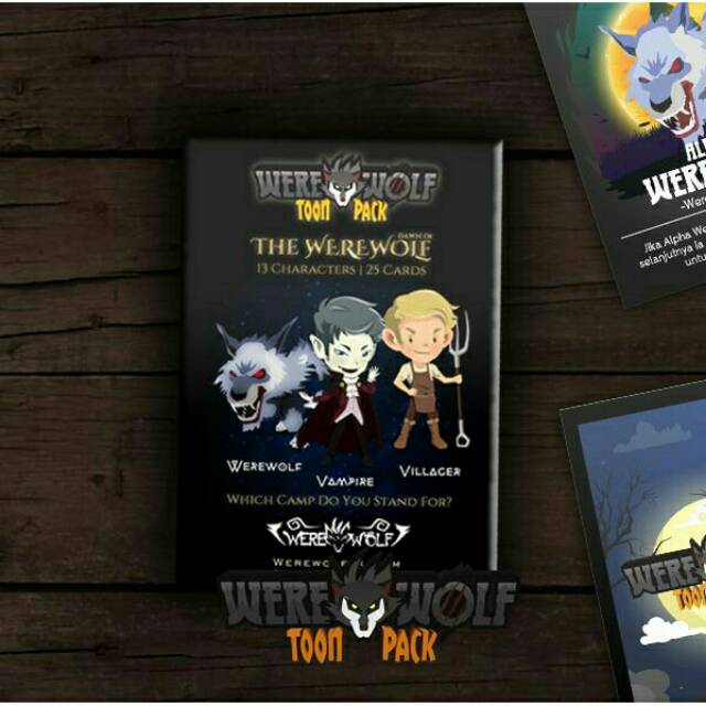 Kartu Werewolf Toon Pack Bahasa Indonesia (Werewolf Card)