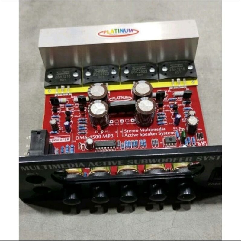 KIT POWER AMPLI SPEAKER AKTIF + SUBWOOFER KARAOKE DMS - 1500