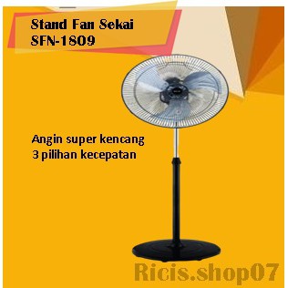 Terbaru Kipas Angin Berdiri / Stand Fan Sekai SFN-1809 / SFN 1809 18 Inch Sale