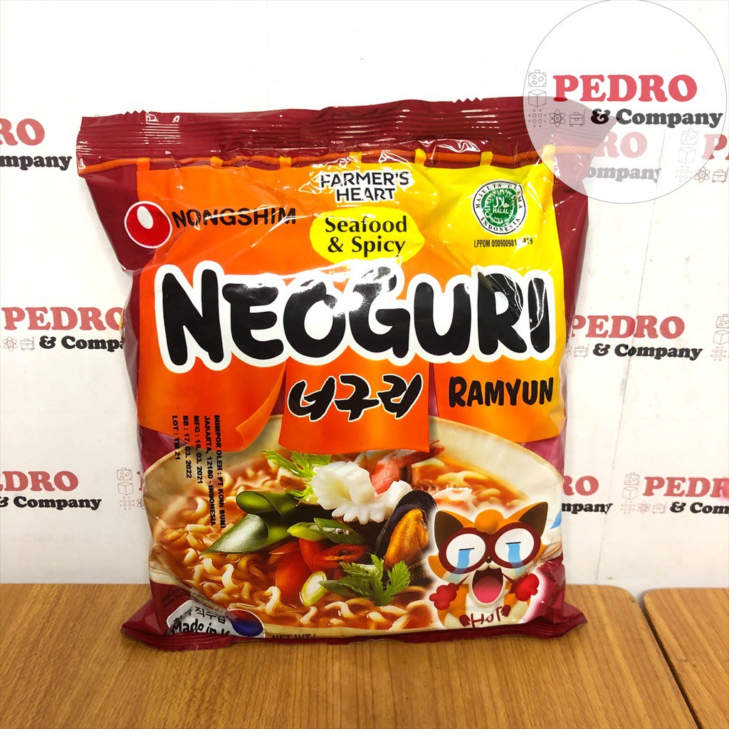 

Neoguri ramyun seafood spicy 120 gram - instant noodle korea