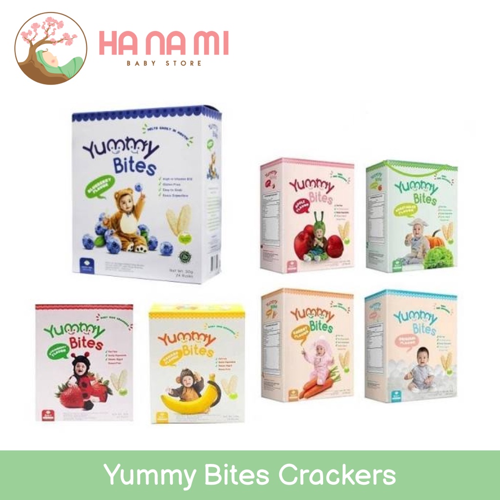 Yummy Bites Rice Crackers 25gr / 50 gr